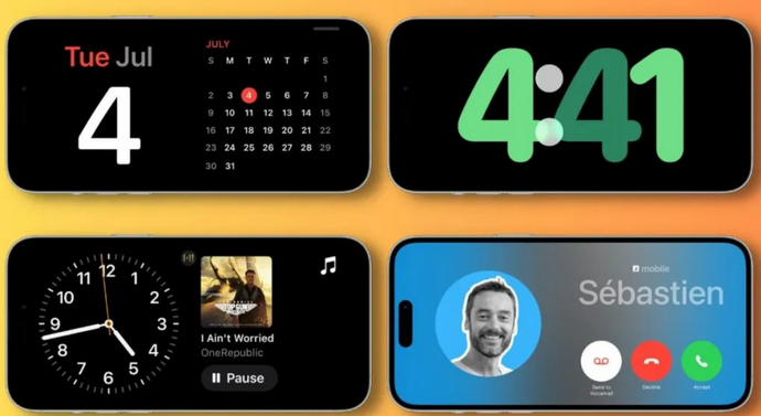 婺源苹果手机维修分享iOS17横屏充电待机显示有什么好处 